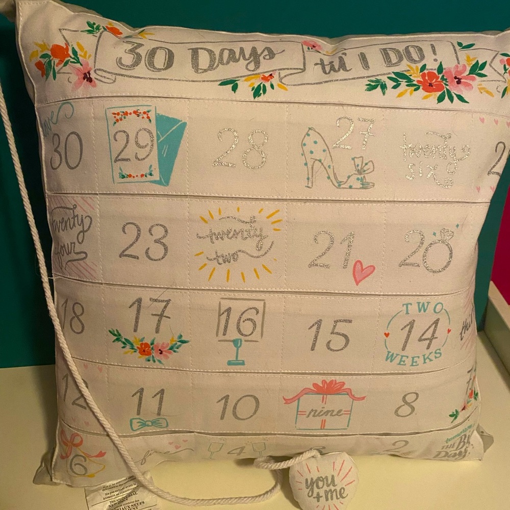 Wedding Advent Pillow